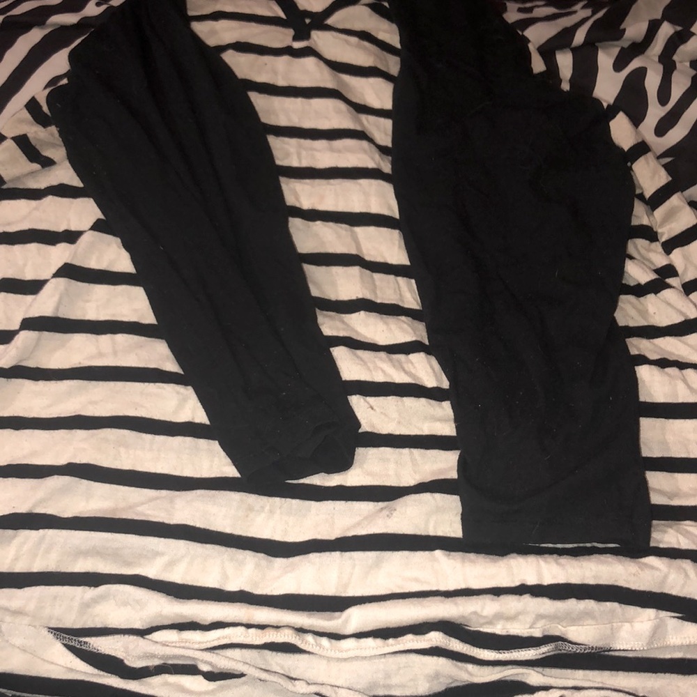 black and white striped long sleeve